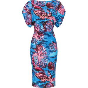 Женское платье с коротким рукавом разноцветное PINKO, мультиколор