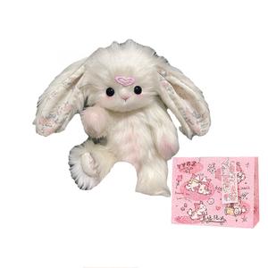 Флоральный длинноухий кролик DIY набор для рукоделия тканевая сумка кукла плюшевая кукла высота 20см Dolls and bears dance