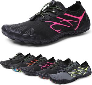 Водные тапочки для плавания и активного отдыха Ziitop, черный/розовый