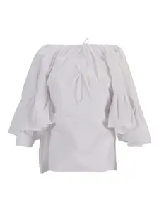 Блузка с оборками Meryll Rogge, белый