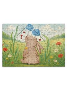 Mr. & Mrs. Panda Дизайн «Зайчик-головоломка: Цветочный узор» без надписей белым цветом