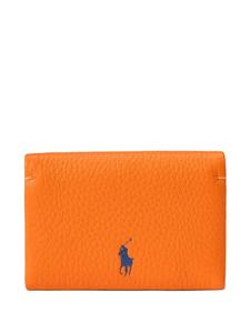 Кожаный кошелек Polo Ralph Lauren, оранжевый