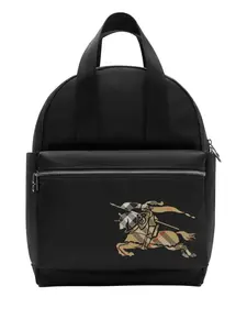 Детский рюкзак-пеленальная сумка с фирменным клетчатым узором EKD Burberry Kids, черный