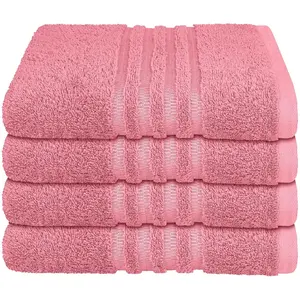 Полотенца Milano из 100% хлопка с элегантной каймой в стиле высокой-низкой текстуры Made in Green Schiesser, Malve