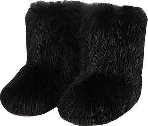 Детские зимние сапожки с искусственным мехом, теплые и пушистые Auhoho, Color 23