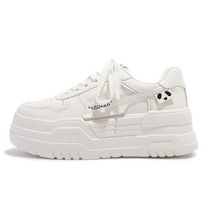 SNXR Женские легкие амортизирующие износостойкие низкие скейтерские кроссовки с эффектом увеличения роста XY-A190 Raw White, цвет XY-A190 Raw White