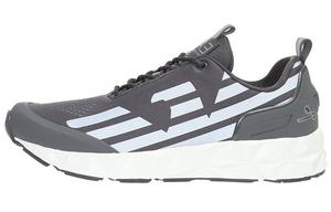 EMPORIO ARMANI EA7 Lifestyle Shoes Men Low-top White/Gray