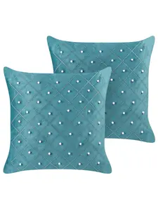 Декоративная подушка Beliani 2er Set Deko YARROW, цвет blau/silber
