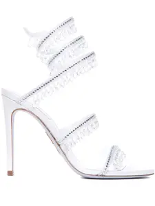Босоножки с подвесками René Caovilla, белый