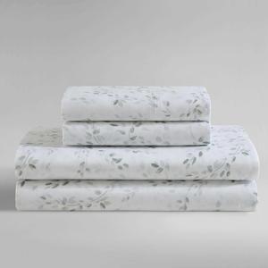 Calvin Klein King Комплект постельного белья, размер King, сатиновый хлопок, воздушно-зеленый, включает пододеяльник, простыню с глубокими карманами и наволочки.