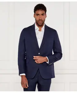 Элегантный льняной жакет Ferry Regular fit Oscar Jacobson, синий