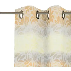 Штора Каир с люверсами, 1 шт. Wirth, желтый
