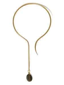 Колье асимметричного кроя Twinset, золотистый