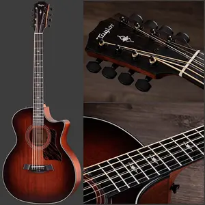 Taylor 324ce Baritone-8 LTD Grand Auditorium, топ из тропического махагона, задняя часть и боковины с жестким кейсом