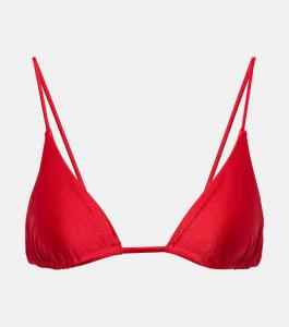 Через треугольный верх бикини Jade Swim, Crimson