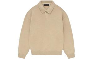 Рубашка поло мужская золотисто-меланжевая Fear Of God Essentials, цвет Gold Heather