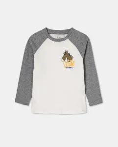 Детская лонгслив с реглановыми рукавами Kids El Corte Inglés, черный