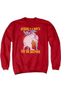 Толстовка Batman Bear Wrestling для взрослых с круглым вырезом Gildan, красный