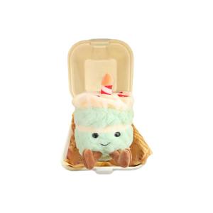 Коллекция Fun Food, милые плюшевые куклы-подвески для украшения праздничного торта, высота 9см Bitter purchase, зеленый