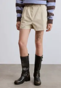 Шорты claire с высокой посадкой, широкими штанинами и складками Tommy Jeans, White Clay