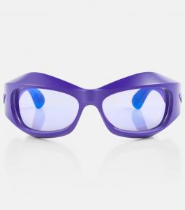 Солнцезащитные очки из ацетата с логотипом Bottega Veneta, фиолетовый