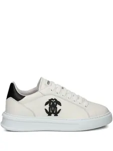 Кроссовки с аппликацией Mirror Snake Roberto Cavalli, белый