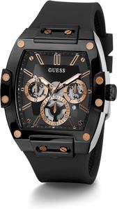 GUESS Мужские часы Trend Tonneau 43mm, Black/Black/Bronze/Black