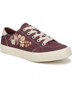Женские кроссовки Vivid 3 на шнуровке и платформе Blowfish Malibu, Deep Red Floral Canvas