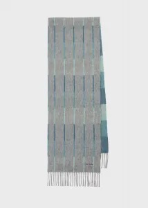 шарф с градиентным жаккардовым узором
