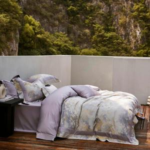 HAMMYKOTI Комплект постельного белья из египетского хлопка жаккард 1000TC ультрамягкий осень в Мельбурне принцесса Сиси Purple