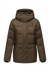 Стеганая куртка Wikesh принт Ragwear, коричневый