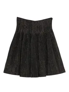 Плиссированная юбка с металлизированной нитью Cfcl, черный