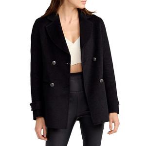 Бушлат женский Belle & Bloom с металлическими пуговицами, черный