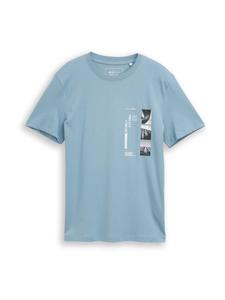 TOM TAILOR DENIM Футболка в светло-голубом цвете