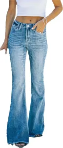 Женские джинсы Flare Bell Bottom High Waisted Stretchy