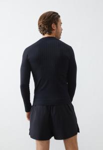 Топ с длинными рукавами Pier One Sport, черный