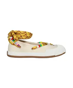 Балетки с перекрещенными шнурками Vivienne Westwood, бежевый