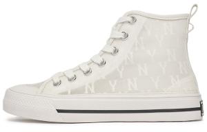 Кроссовки Playball Canvas унисекс с высоким берцем белого цвета Mlb