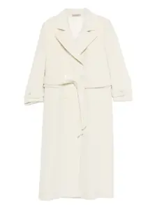 Двубортное пальто Julia с поясом Tagliatore, белый