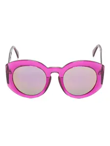 Солнцезащитные очки с круглыми оправами Andy Wolf, розовый