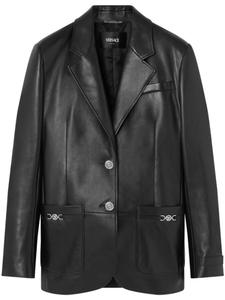 Versace однобортный пиджак, черный