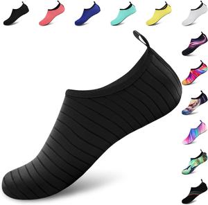 Водные спортивные тапочки VIFUUR для занятий йогой, быстросохнущие аква-носки без шнурков для мужчин и женщин, черный