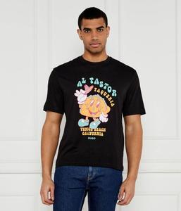 Футболка Hugo Blue Nugotacos Regular Fit, черный