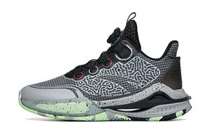 Детские баскетбольные кроссовки GS Low-top черные/зеленые Anta Kids