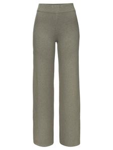 ELBSAND Вязаные брюки оливкового меланжа
