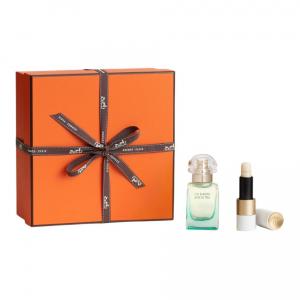 Наборы стойких парфюмерных композиций Nile Garden: туалетная вода Cyan Mango Lotus Wooden 30 мл + 3,5 г Hermes, two-piece set: nile garden perfume 30ml+silk-smooth lip balm #75