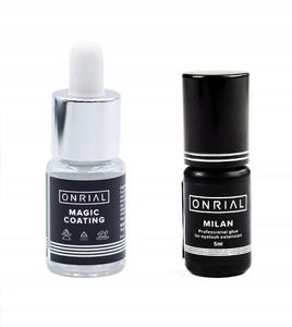 Набор Клей для наращивания ресниц MILAN 3 мл + фиксатор для ресниц ONRIAL inna