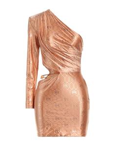 Мини-платье Elisabetta Franchi, бледно-розовый