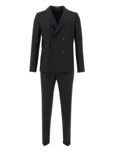 Двубортный костюм Marchesani, черный