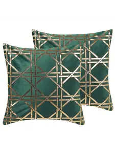 Декоративная подушка Beliani 2er Set Deko CASSIA, цвет grün/gold